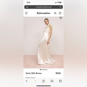 Reformation Veria Silk Dress